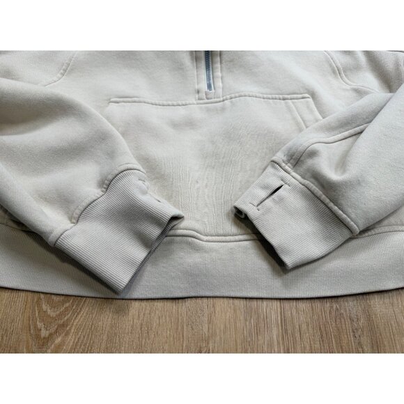 Lululemon Beige Oversized Scuba Hoodie Cropped XL/XXL - Picture 8 of 10